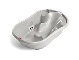 OKBABY Onda Banheira para Banho de Recém-Nascidos de 0 a 12 Meses Design Ergonômico Cinza