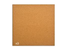 2 folhas de cortiça 30 x 30 cm MAHÉ
