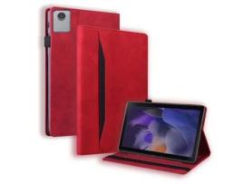 Capa de Couro Pu Flip Case Simples para Tablet Empresarial com Função de Suporte para Lenovo Tab P12 Pro 12 6 Inch CHRUI Vermelho