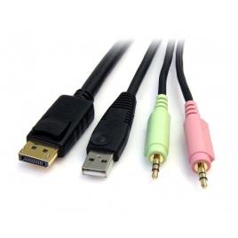 CABLE KVM 1 8M USB DISPLAYPORT