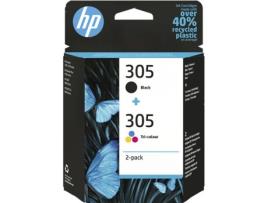 305 2-Pack Tri-color/Preto Original Ink Cartridge