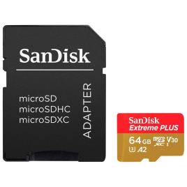 Extreme Plus microSDXC 64GB+SD Adapter