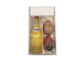 White gift box - Vranken Champagne - 1 Brut 75 cl - 2 Fabergé Eggs (random pattern) LE PETIT DUC