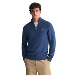 Gant Suéter Com Meia-zíper Casual Cotton