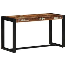 vidaXL Banco multicor 80x35x45 cm madeira maciça recuperada