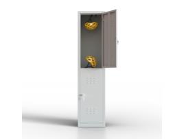 Cacifo Metálico de 2 Portas Cacifo para a Sua Oficina Ou Escritório Cacifo Metálico com Fechadura Cinzento TWINTHINK
