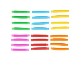 ZERONE Tubos de Brinquedo Sensorial Brinquedo Sensorial para Crianças Colorido Flexível Anti-Estresse Tubo Elástico para Crianças