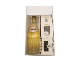 White Gift Box - Champagne Vranken -1 Brut 75 cl- Cacaotines (1x150g) and Sauternes Raisins (1x100g) MAISON GUINGUET
