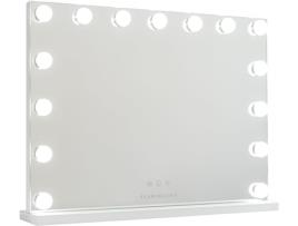 Espelho com Luz 15 Led 3 Modos de Iluminação 58x43x12cm Branco