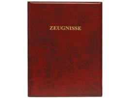 Pasta com Certificado ROTH Plástico Din A4 Vermelho Escuro