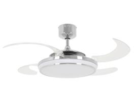 FANAWAY Evo1 48In 4Blade Ac Fan/Lt Led Chr 3Sp-Rc