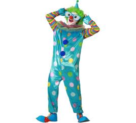 Fato de palhaço multicolorido para homem