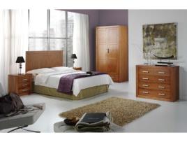 Cama com Cabeceira Medidas Cereja MOBLIT Castanho (110x160X2)