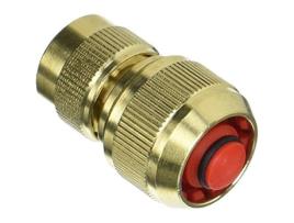 Conector de Mangueira com 6 Esferas de Válvula de Corte AQUAJET Ouro Latão 30 X 30 X 30 Cm