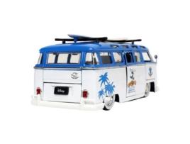 Figura Jada Toys DISNEY 1962 Volkswagen Bus Escala 1:24 Com Figura do Mickey