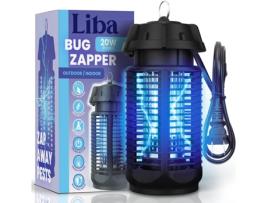 Matainsectos Eléctrico para Exterior e Interior com Interruptor Grelha de 4000V de Potência 20W de Brilho Extra IPX4 Repelente LIBA