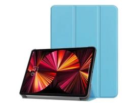 Capa Tripla de Couro Ecológico ILIKE Samsung S9 Plus 12 4'' X810 / X816B/ X818N 2023 Azul Celeste