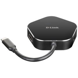 D-link 4 In 1 Usc C Hub One Size Black