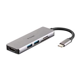 DUB-M530 Base & Duplicador de Portas com Fios USB 3.2 GEN 1 (3.1 GEN 1) TYPE-C Alumínio, Preto