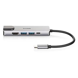 DUB-M520 Base & Duplicador de Portas com Fios Thunderbolt 3 Alumínio, Preto