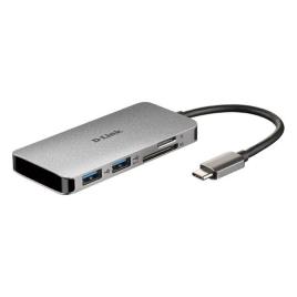 DUB-M610 Base & Duplicador de Portas com Fios USB 3.2 GEN 1 (3.1 GEN 1) TYPE-C Alumínio, Preto