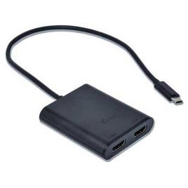 I-tec Usb C Para Adaptador Dual 4k Hdmi One Size Black