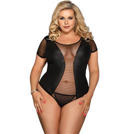 SUBBLIME QUEEN PLUS FETISH CURTO SLEEVE PELUCHE