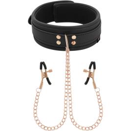 COQUETTE FANTASY COLLAR WITH NIPPLES CLAMPS