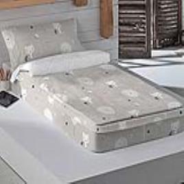 Capa de Edredão com Enchimento Haciendo el Indio Globos & Gatos (Cama de 90)