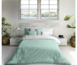 Capa nórdica  Bicolor Branco Verde