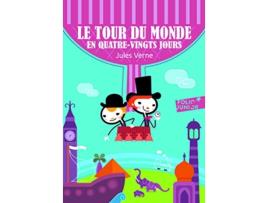 Livro Tour Du Monde En 80 Jou Folio Junior French Edition de Jules Verne (Francês)
