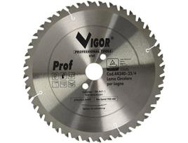 Lâminas Circulares de Madeira VIGOR BLINKY 40 Dentes Widia F30 Mm.250