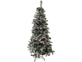 Árvore de Natal Nevada com Pinhas e Bagas 748 Ramos H.210 Cm Sestriere GALILEO CASA