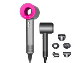 Secadores de Cabelo KLACK Professional Adequado para Todos Os Tipos de Cabelo com Cabo de 1.8 M 5 Bocal de Secador Rosa