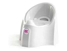 OKBABY Pasha Penico Infantil Assento Anatômico e Recipiente Removível Branco