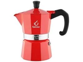 Cafeteira 2 Xícaras Forever Miss Moka La Rossa Alumínio Baquelite Silicone KAUFGUT