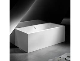 KALDEWEI Meisterstück Conoduo 2 Banheira Instalação de Encastrar 3 Lados 1722 170X75X43 Cm Branco Alpino Desenho: Conexão de Drenagem e Overflow