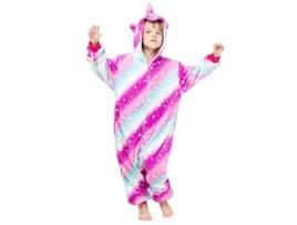 Pijama de Criança Menina FPSP Roupa de Dormir Loungewearstarry Sky Pegasus de Uma Peça-130Cm (130 cm)
