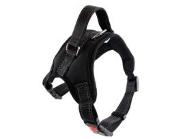 Arnês de Segurança Anti-Tração para Cães Grandes Husky Schnauzer Preto L ALLTHEMEN