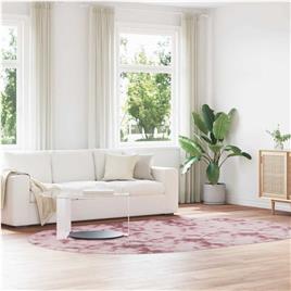 vidaXL Tapete shaggy de pelo alto 300x200 cm poliéster rosa empoeirado