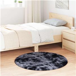 vidaXL Tapete shaggy de pelo alto 100x100 cm poliéster cinzento-escuro