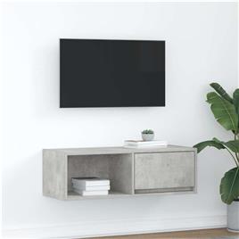 vidaXL Móvel de TV 80x31x25,5 cm derivados de madeira cinza cimento