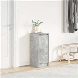 vidaXL Sapateira 29,5x34x76 cm derivados de madeira cinzento cimento