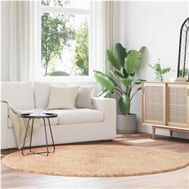 vidaXL Tapete shaggy de pelo alto 200x200 cm poliéster bege