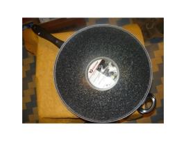 Cabo e Cabo Wok Revestido em Pedra 34Cm VITRINOR