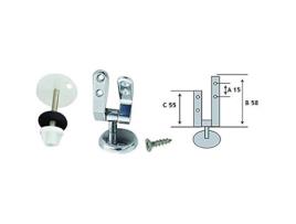 Dobradiças para Assentos Sanitários Vigor-Blinky Parafusos Curtos em Aço Inoxidável Cromado NO MARCA