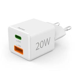 CARREGADOR TELEMÓVEL HAMA USB-C + USB-A 20W