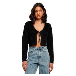 Urban Classics Cardigã Tied Cropped Feather