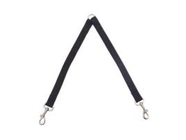 Acoplador Divisor de Trela Ajustável para Cães Duplos para Arnês Preto LAANCOO