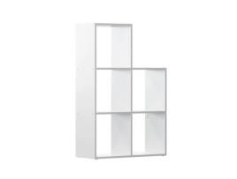 Prateleira Oskar Store Aramis, Branco, 73 x 108 cm 5 compartimentos